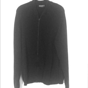 Men’s Eddie Bauer full-zip navy cardigan sweater